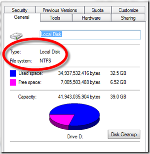 file system hard disk