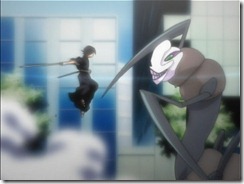 Bleach1 Rukia Attacks the Hollow