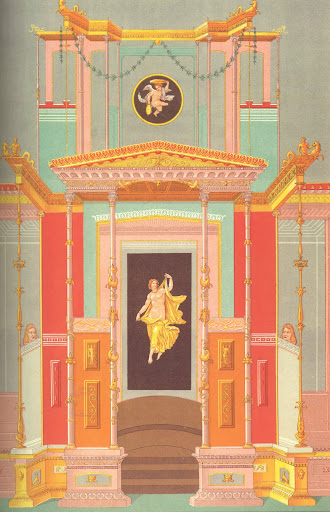 Greco-Roman art in the Pompeiian style. Greco-Roman art in the Pompeiian style.