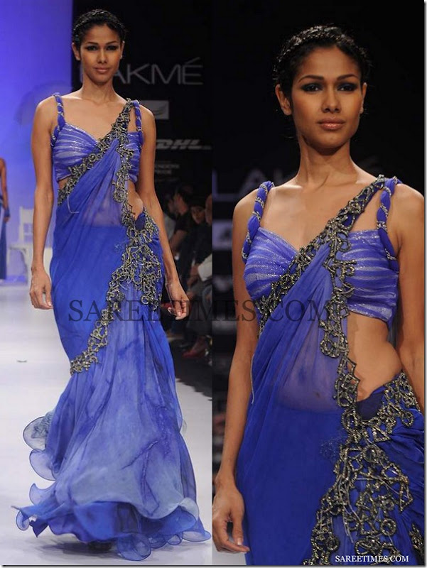 Archana_Kocchar_Blue_Shimmer_Saree