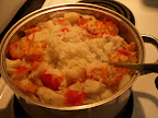 Seafood Rice with prawn and crab meat!