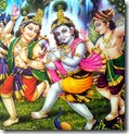 [Krishna playing with friends]