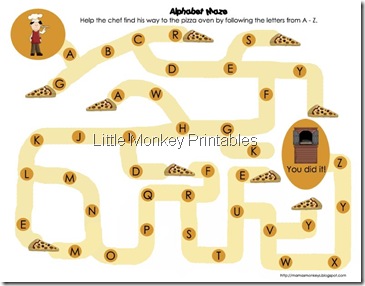 alphabet maze