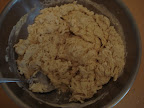 Flour mixed in