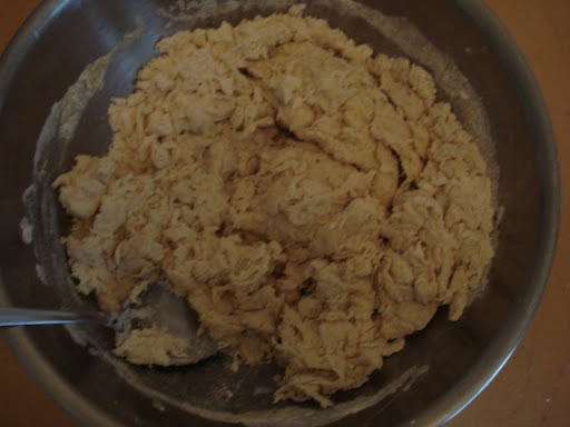 Flour mixed in