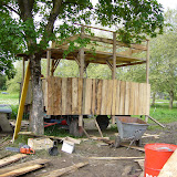 Montage du char des girons 2008