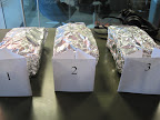 The 3 loaves, ready to unwrapped and tasted.