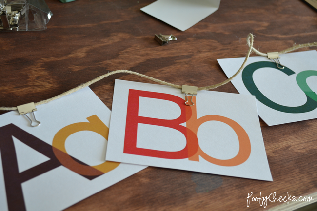 Alphabet Wall Decor by Poofy Cheeks