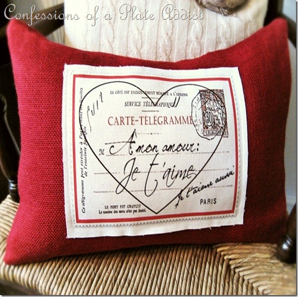 CONFESSIONS OF A PLATE ADDICT Pottery Barn Inspired Valentine Pillow5