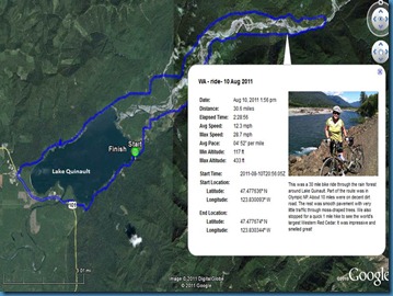 Lake Quinault - ride - 10 Aug 2011