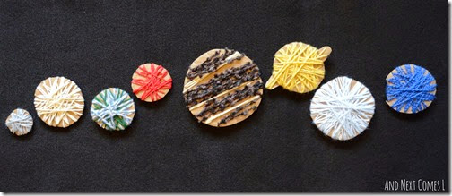 Yarn Wrapped Planets Yarn Wrapped Planets