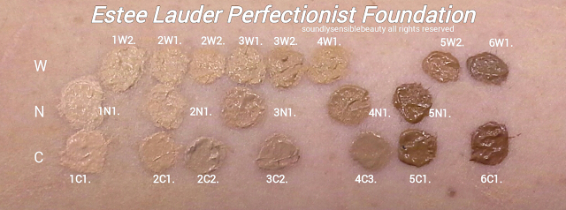 Estee Lauder Perfectionist Foundation Color Chart