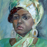 Mädchen aus Ghana. Öl auf Leinwand. 30x40 cm. Copyright 2009 by O.Weinreich