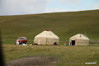 Yurts with Lada Niva