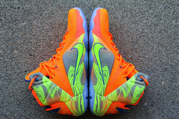 A Detailed Look at the Orange  Volt Nike LeBron 12 8220Nerf8221