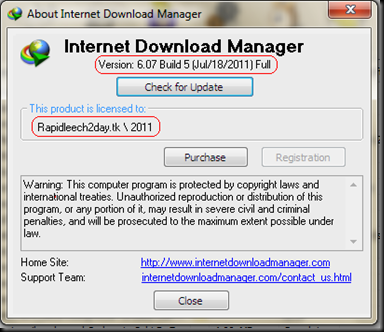 Internet Download Manager (IDM) 6.07 Build 5 Final Released Jul 18, 2011 Multilingual – Full Cracked - Preactivated   Themes - Silent mode