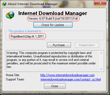 Internet Download Manager (IDM) 6.07 Build 5 Final Released Jul 18, 2011 Multilingual – Full Cracked - Preactivated Themes - Silent mode Internet Download Manager (IDM) 6.07 Build 5 Final Released Jul 18, 2011 Multilingual – Full Cracked - Preactivated Themes - Silent mode