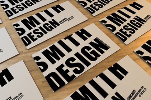 Typography Business Card