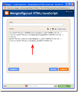 konfigurasi HTML JavaScript konfigurasi HTML JavaScript
