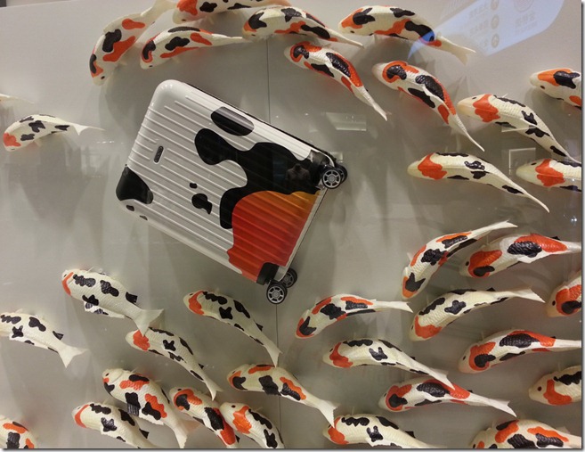 Koi inspired luggage design Koi inspired luggage design