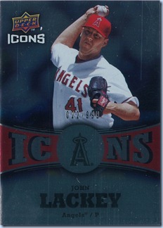 2009 Icons Lackey 22 of 999 2009 Icons Lackey 22 of 999