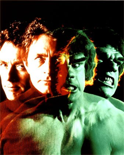 c0 Bill Bixby turned into the incredible Hulk when he got angry. 