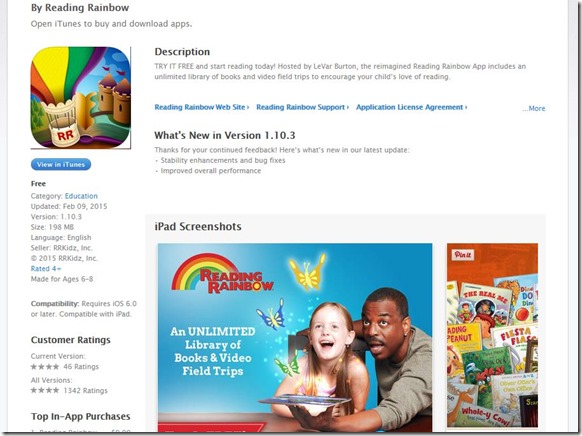 reading rainbow reading rainbow