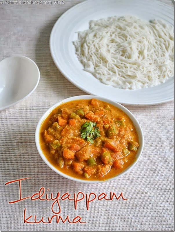 SIDE Food KURMA Book DISHES  Chitra's idiyappam IDIYAPPAM IDIYAPPAM kurma â€“  for