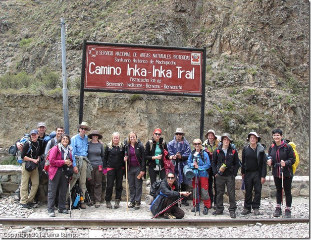 Our motley band of hikers