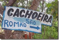 Placa para cachoeira de São Romão, MA Placa para cachoeira de São Romão, MA