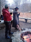 Slowhike and JJ staying dry