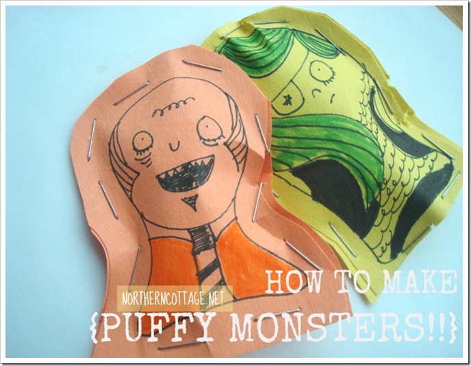 puffy paper MONSTER art@NorthernCottage.net puffy paper MONSTER art@NorthernCottage.net