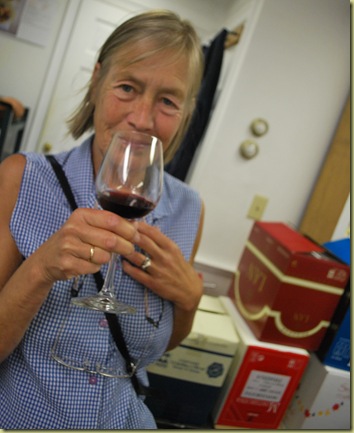 2011-07-06 Anna tasting Wine 2011-07-06 Anna tasting Wine