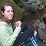 Debbie Eats Lunch Outside