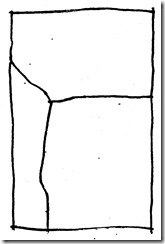 Initial line drawing Initial line drawing