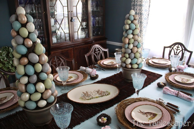 Rustic Rabbits Easter Tablescape - The Tablescaper07 Rustic Rabbits Easter Tablescape - The Tablescaper07