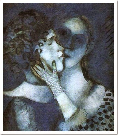 Chagall-Blue lovers