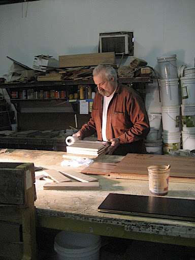 Mr. Mark Van Dewater packing up some samples.