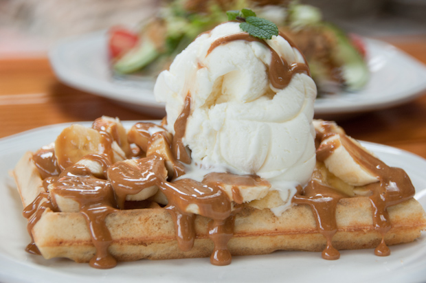 Banoffee waffle