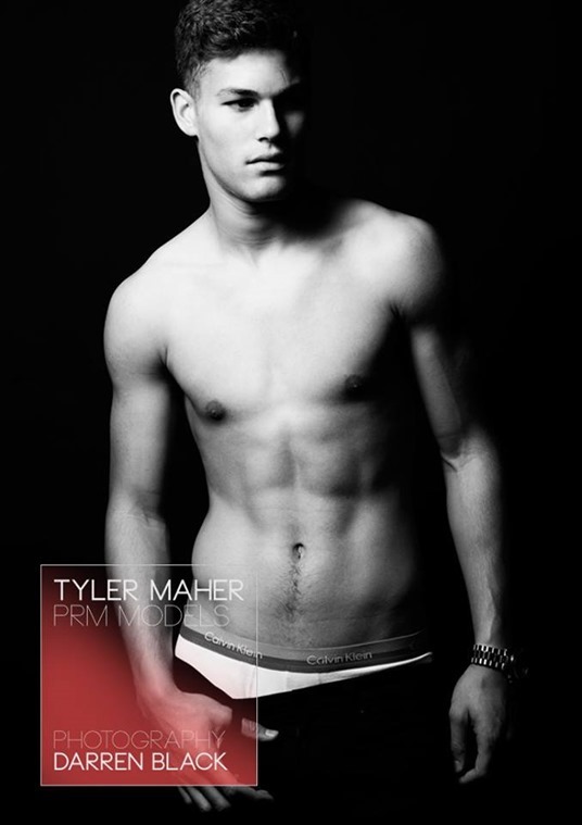 Tyler at PRM Model Agency for Male Model Scene by Darren Black