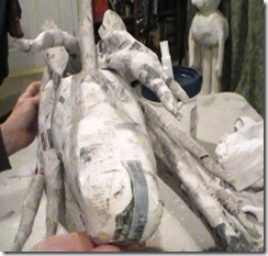 paper mache unicorn