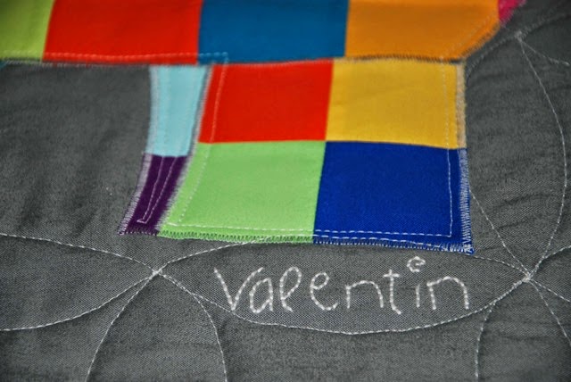Embroidered name