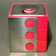 Luci Poker M48 ashtray, red