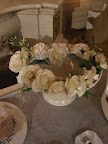 This wreath of flowers for the flower girl was made by Matthew Robbins Design.