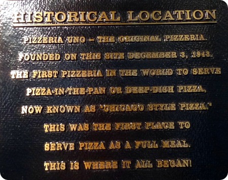 history of Pizzeria Uno