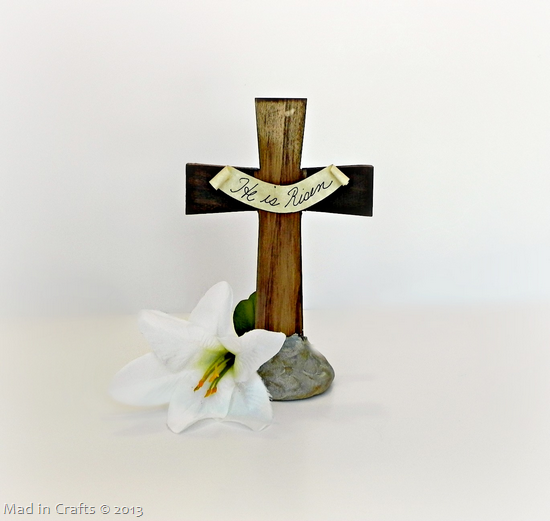 Easter Cross Centerpiece Craft