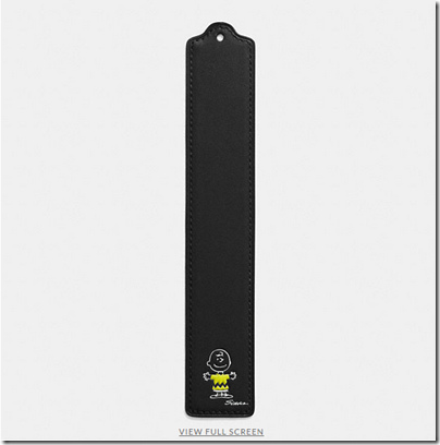COACH X Peanuts leather bookmark - USD 30 - black 03