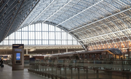 The Eurostar at St Pancras station.