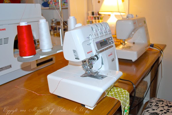 Bernina Serger in Sewing studio. The top 10 posts of 2014 from Major Hoff Takes A Wife. List includes recipes, DIY's, favorite fonts and more. Can you guess what was #1? Bernina Serger in Sewing studio