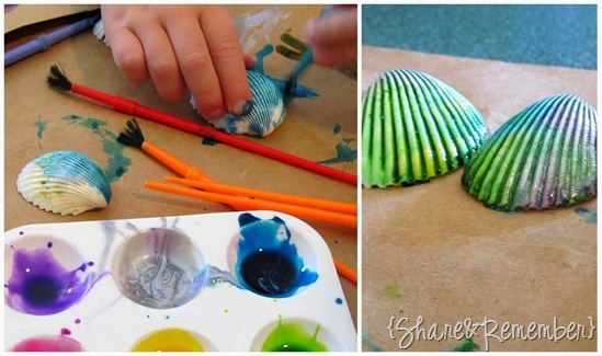 Painted Seashell Magnets 2 Painted Seashell Magnets 2